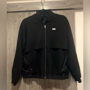 FIGS Sydney scrub jacket: black, small
